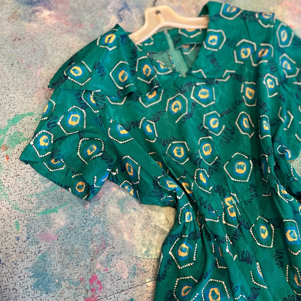 Vintage Dress Funky Print